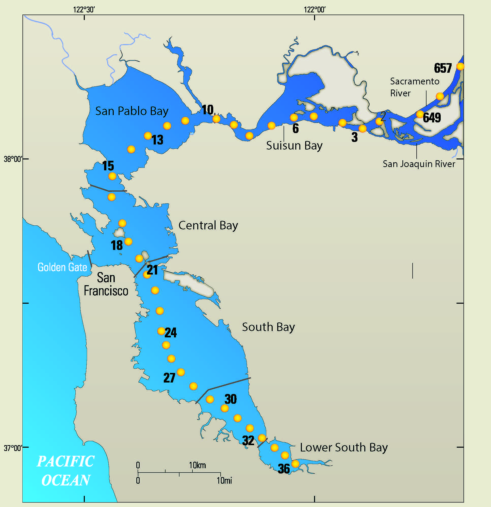 Map of Sampling Stations